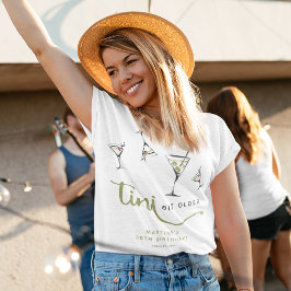 'Tini Bit Older' Martini Cocktail Erwachsenen-Gebu T-Shirt