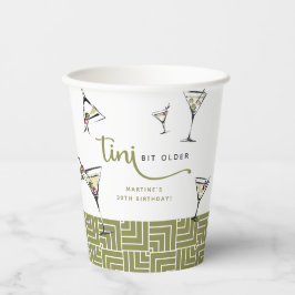 'Tini Bit Older' Martini Cocktail Erwachsenene Geb Pappbecher