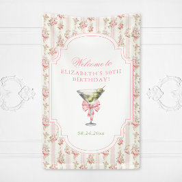 'Tini Bit Older Martini Coquette Geburtstag Banner