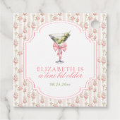 'Tini Bit Older Martini Coquette Geburtstag Geschenkanhänger (Rückseite)