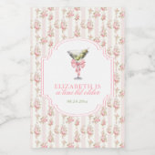 'Tini Bit Older Martini Coquette Geburtstag Weinetikett (Einzelnes Label)