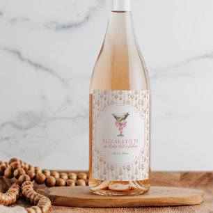 'Tini Bit Older Martini Coquette Geburtstag Weinetikett