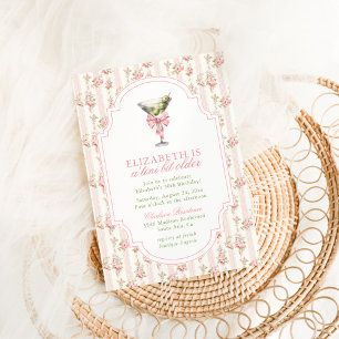 "Tini Bit Older Martini Coquette Pink Geburtstag Einladung