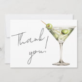 Tini Bit Older Martini Dankeskarte (Vorderseite)