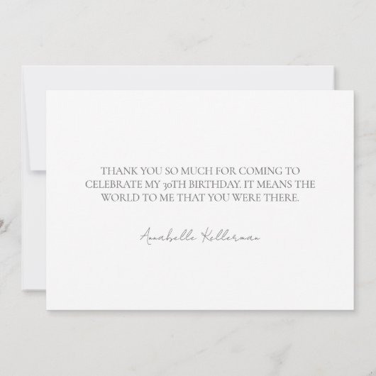 Tini Bit Older Martini Dankeskarte (Rückseite)