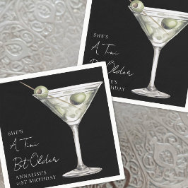 Tini Bit Older Martini Geburtstag Serviette