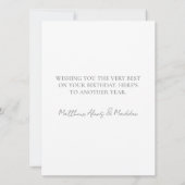 Tini Bit Older Martini Happy Birthday Karte (Rückseite)