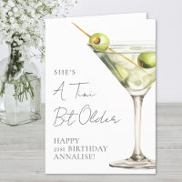Tini Bit Older Martini Happy Birthday
