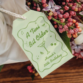 Tini Bit Older Martini Thema Geburtstagsparty Geschenkanhänger