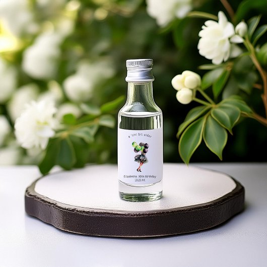 Tini Bit Older | Martini Themed Birthday Gevor Alkoholflaschenetikett