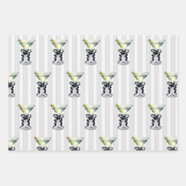 Tini Bit Older | Martini Themed Geburtstag Geschenkpapier Set