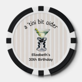 Tini Bit Older | Martini Themed Geburtstag Pokerchips