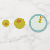 Tini Bit Older - Olive & Drink Thema Konfetti (Rückseiten)