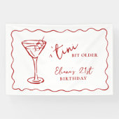 Tini Bit Older Personalized Birthday Party Banner (Horizontal)