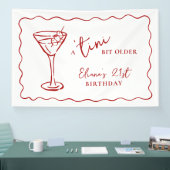Tini Bit Older Personalized Birthday Party Banner (Messe)