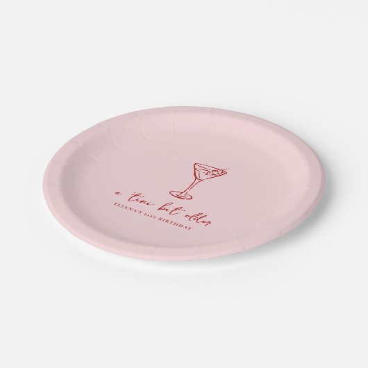 Tini Bit Older Personalized Birthday Party Pappteller (Schrägansicht)