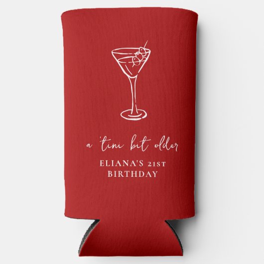 Tini Bit Older Personalized Birthday Party Selters Dosenkühler (Vorderseite)