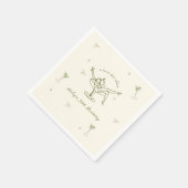 Tini Bit Older Quirky Hand gezeichnet Geburtstag Serviette (Ecke)