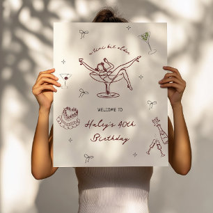 Tini Bit Older Quirky Hand gezeichnet Geburtstag W Poster