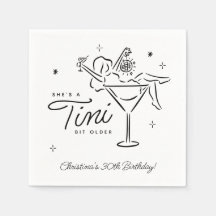 Tini Bit Older Whimsical Martini Geburtstag
