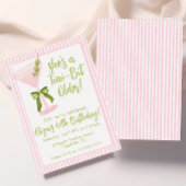 Tini Bit Olter, Martini Pink & Green Geburtstag Einladung