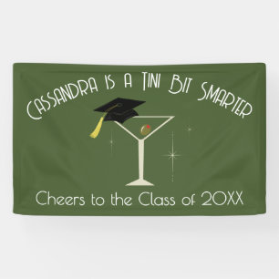 Tini Bit Smarter Abschlussfeier Martini-Bar Banner