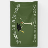 Tini Bit Smarter Abschlussfeier Martini-Bar Banner (Vertikal)