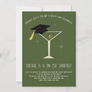 Tini Bit Smarter Abschlussfeier Martini-Bar Einladung