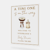 Tini Espresso Martini Babydusche Begrüßungszeichen Acrylschild (Winkel)