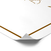 Tini Espresso Martini Babydusche Begrüßungszeichen Poster (Ecke)