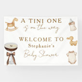 Tini One auf dem Weg Espresso Martini Babydusche Banner (Horizontal)