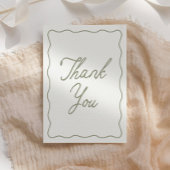 Tini One auf dem Weg Martini Babydusche Dankeskarte