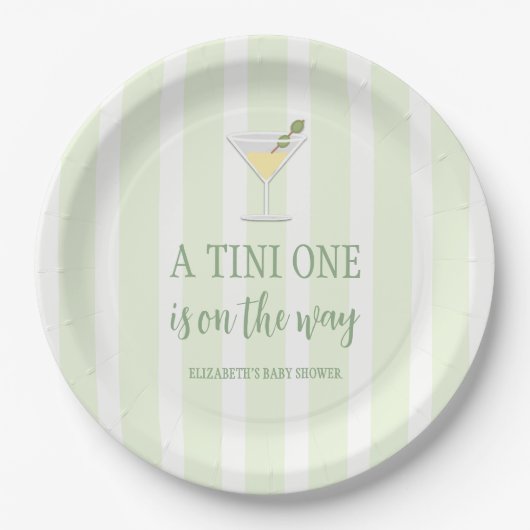 Tini One Baby-Party Pappteller (Vorderseite)