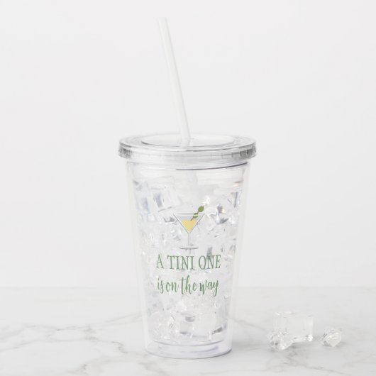 Tini One Baby Shower Acryltrinkbecher (Vorderseite Ice)