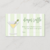 Tini One Baby Shower Diaper Raffle Begleitkarte (Vorderseite)