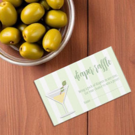 Tini One Baby Shower Diaper Raffle Begleitkarte