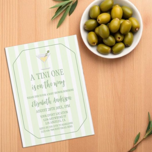 Tini One Baby Shower Einladung