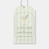 Tini One Baby Shower Geschenkanhänger (Vorderseite)