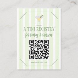 Tini One Baby Shower Registry Begleitkarte