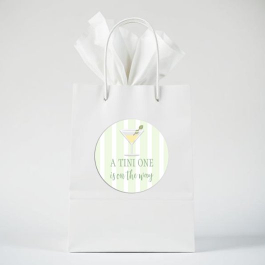 Tini One Baby Shower Runder Aufkleber