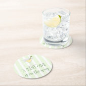 Tini One Baby Shower Runder Pappuntersetzer (Vor Ort)