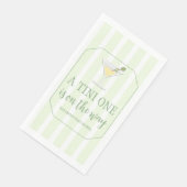 Tini One Baby Shower Serviette (Ecke)
