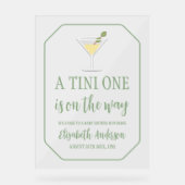 Tini One Baby Shower Welcome Acrylschild (Vorderseite)