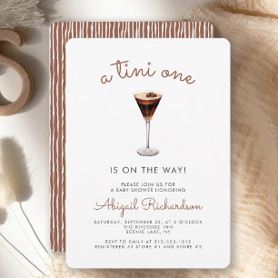 Tini One Espresso Martini Baby Shower Einladung