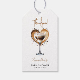 Tini One Espresso Martini Babydusche Geschenkanhänger