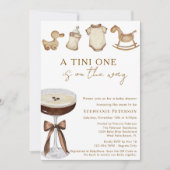 Tini One Espresso Martini Babydusche QR Code Einladung (Vorderseite)