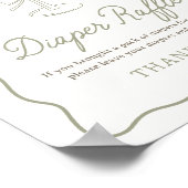 Tini One Martini Baby Duschmaschine Windeln Raffle Poster (Ecke)