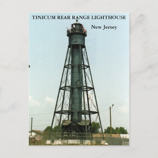 Tinicum Rear Range Lighthouse, New Jersey Postkarte (Vorderseite)