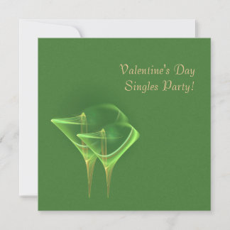 Tinis for Two Fee Martini Art Feiertagskarte