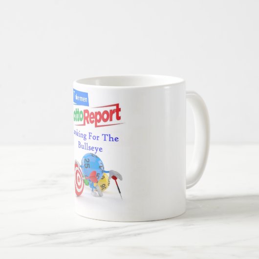 Tink Bullseye Kaffee-Logo Kaffeetasse (VorderseiteRechts)